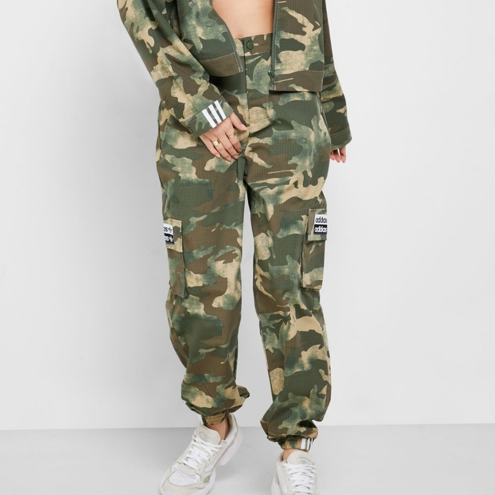 NWT size S Adidas camo track pants